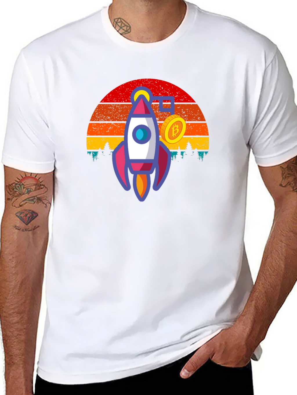 Bitcoin Rocket T-Shirt