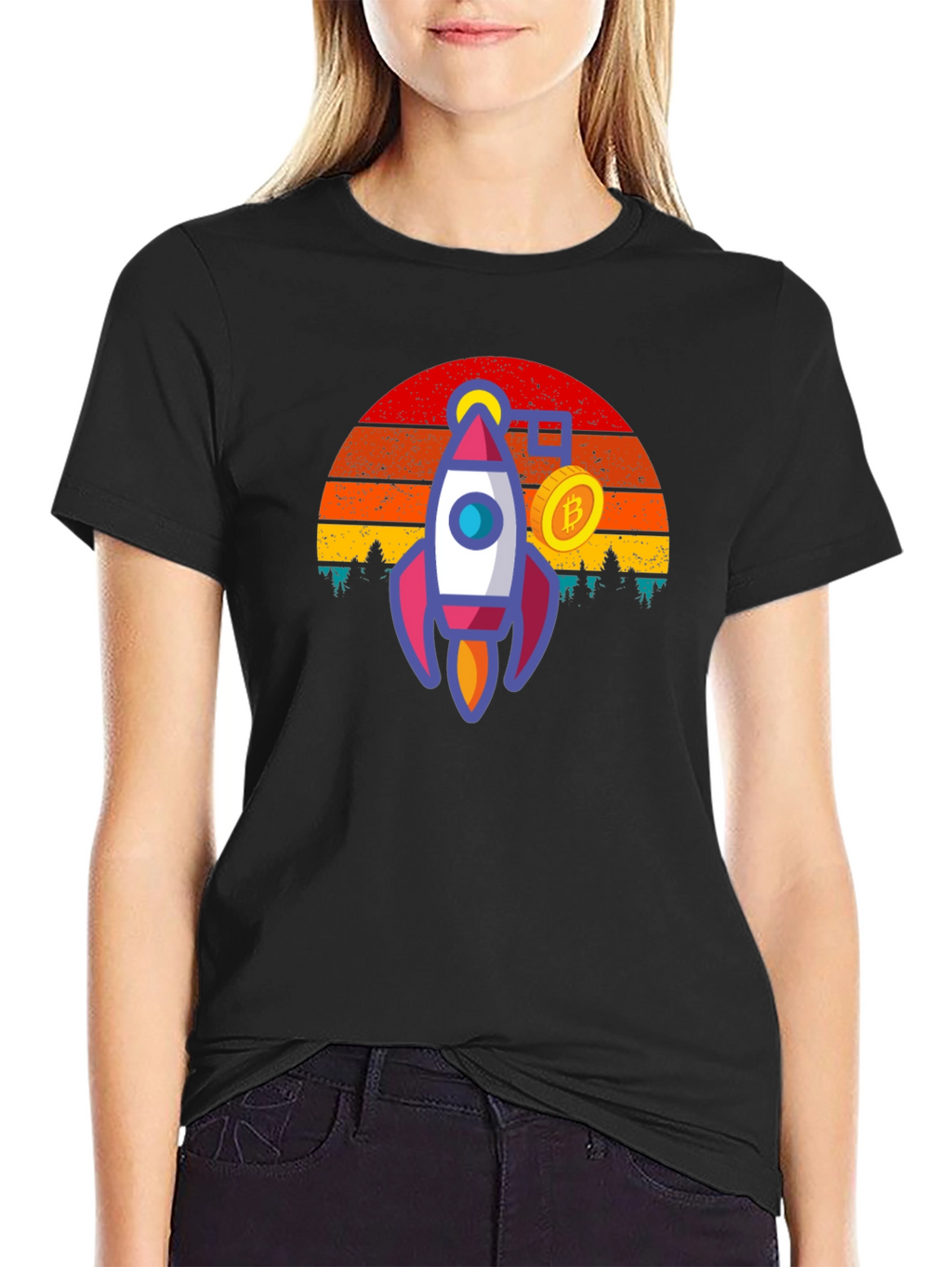 Bitcoin Rocket T-Shirt