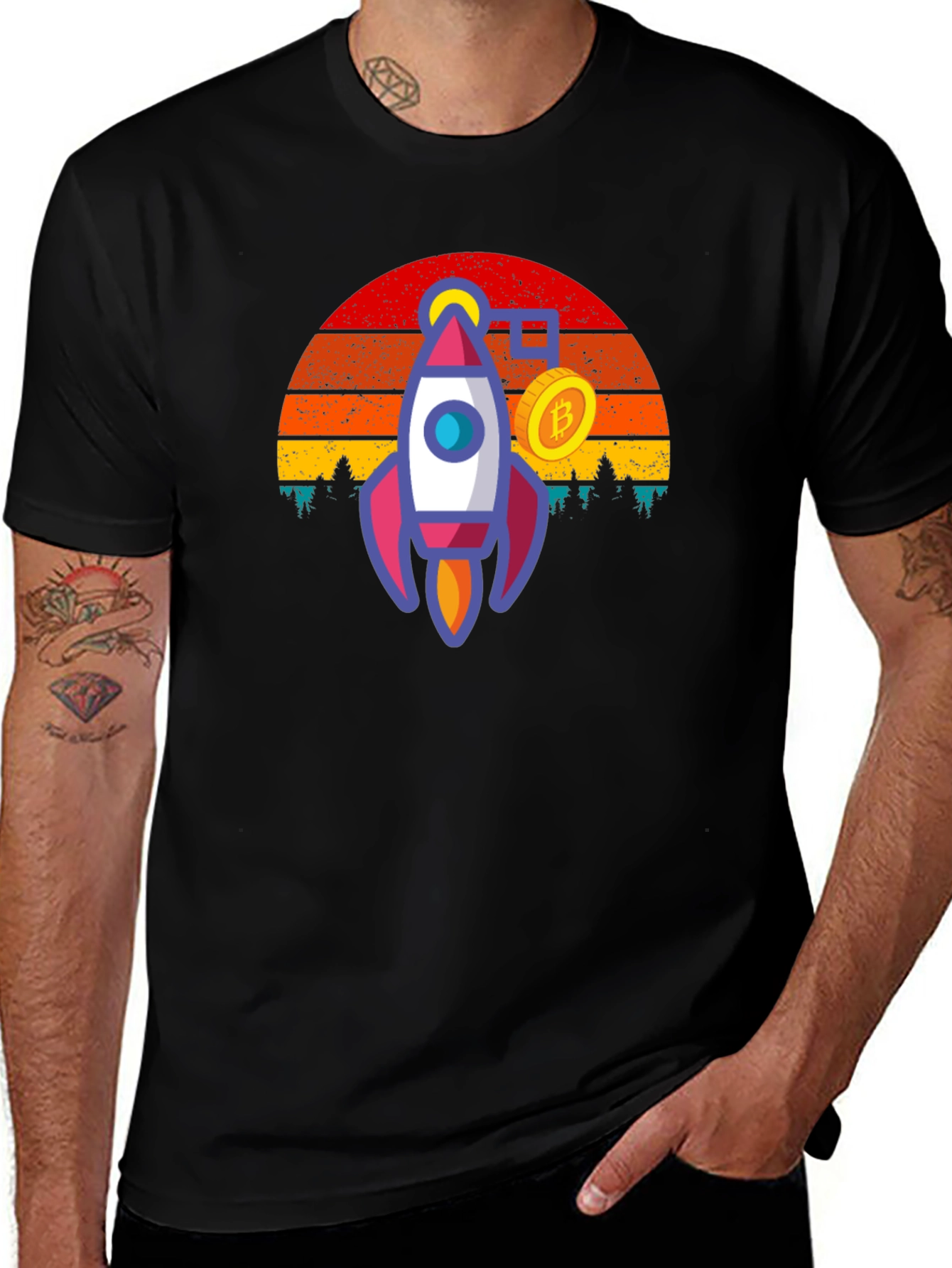 Bitcoin Rocket T-Shirt