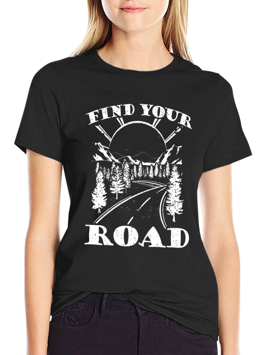 Find Your Road Graphic Tee - Adventure Awaits!