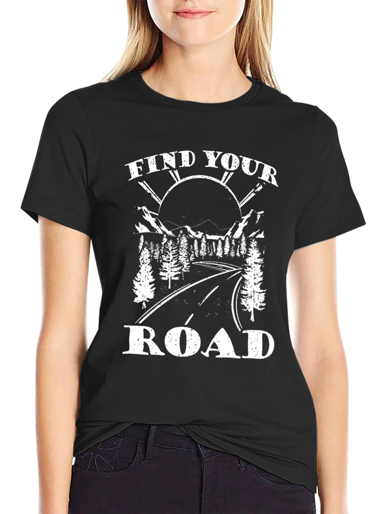 Find Your Road Graphic Tee - Adventure Awaits!