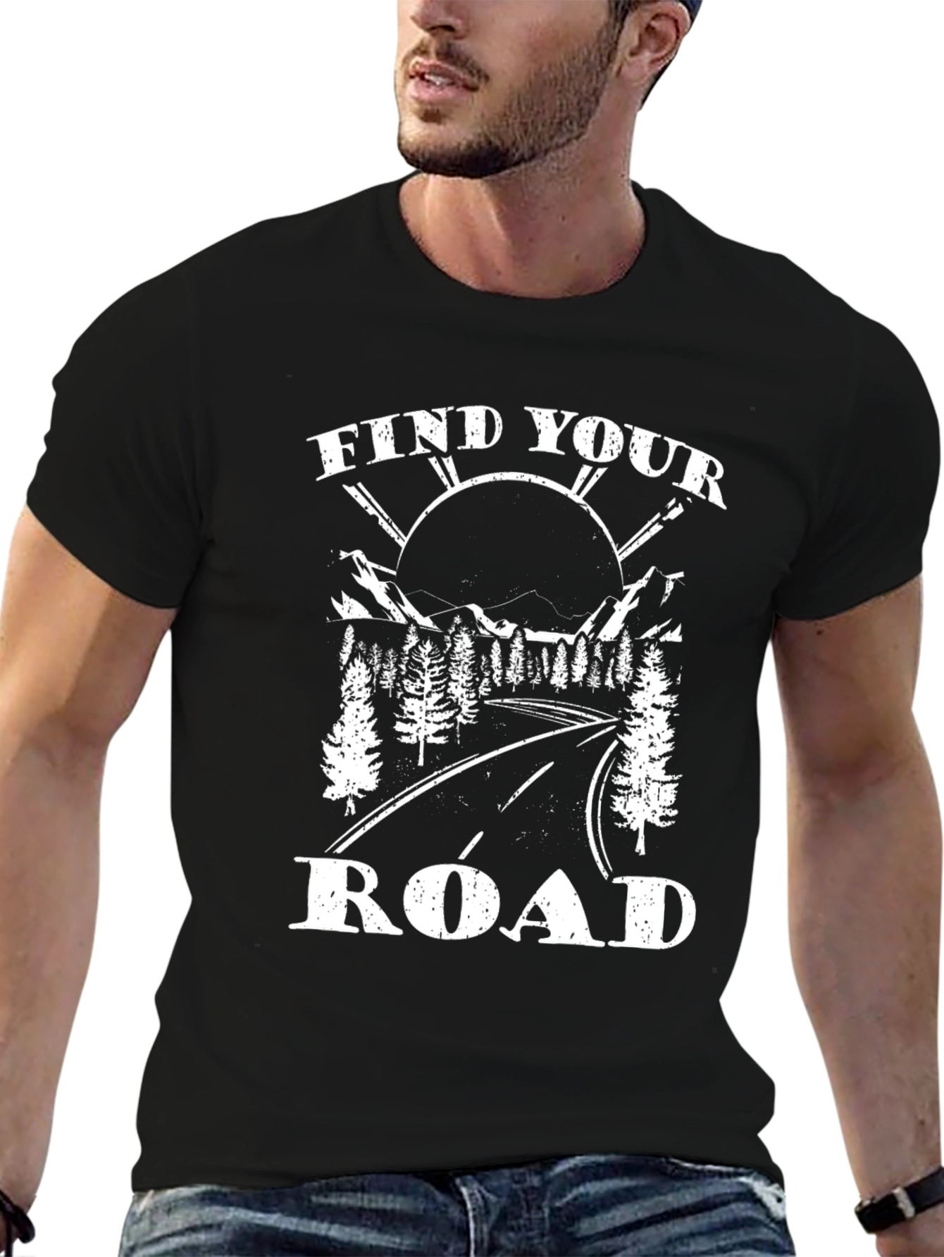 Find Your Road Graphic Tee - Adventure Awaits!