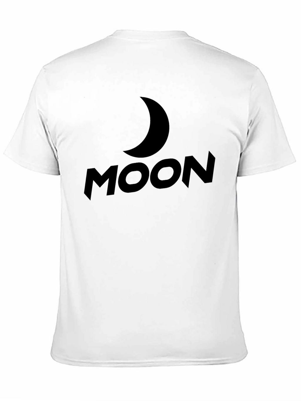 Moon Graphic T-Shirt - Black Casual