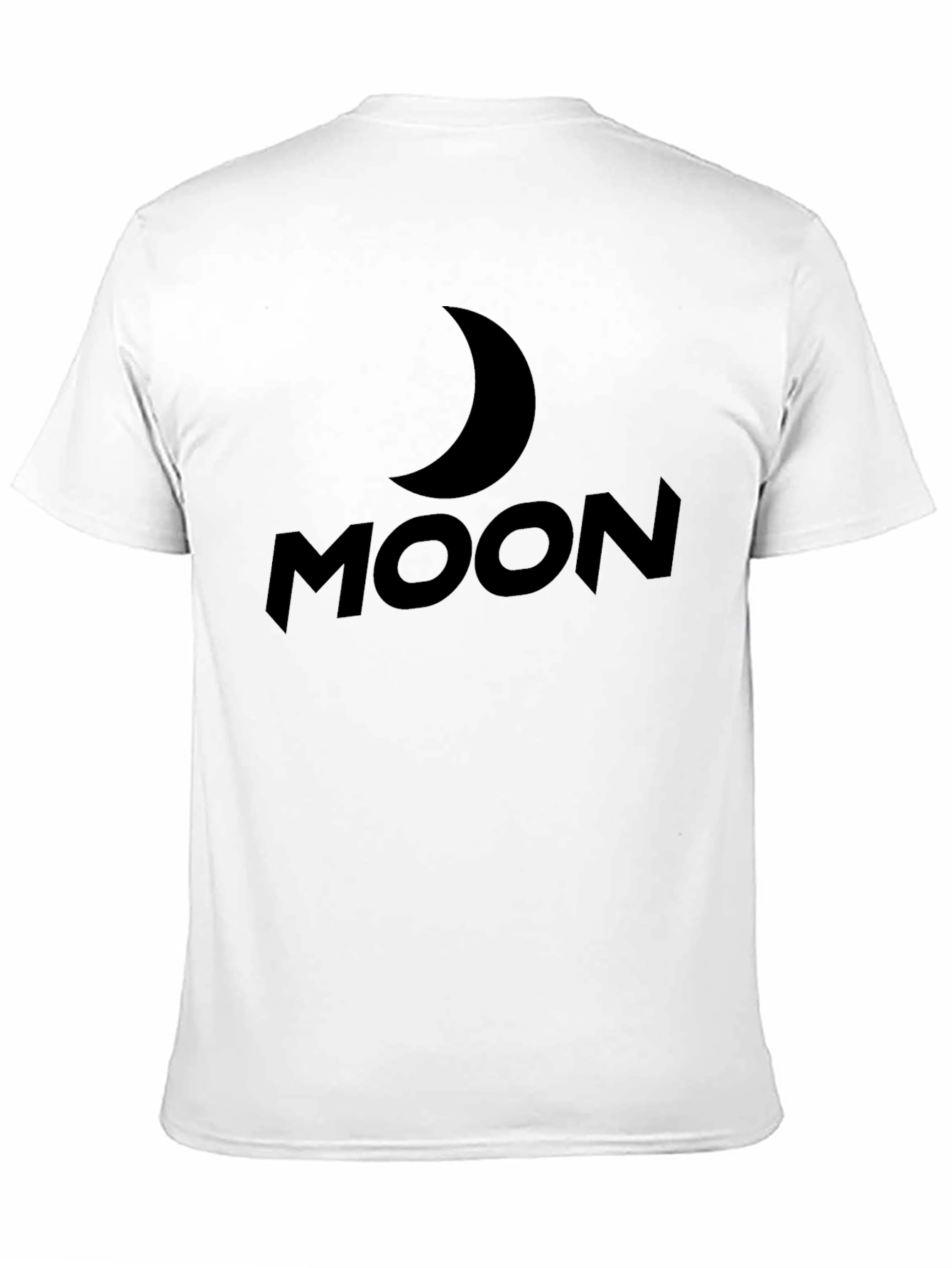 Moon Graphic T-Shirt - Black Casual