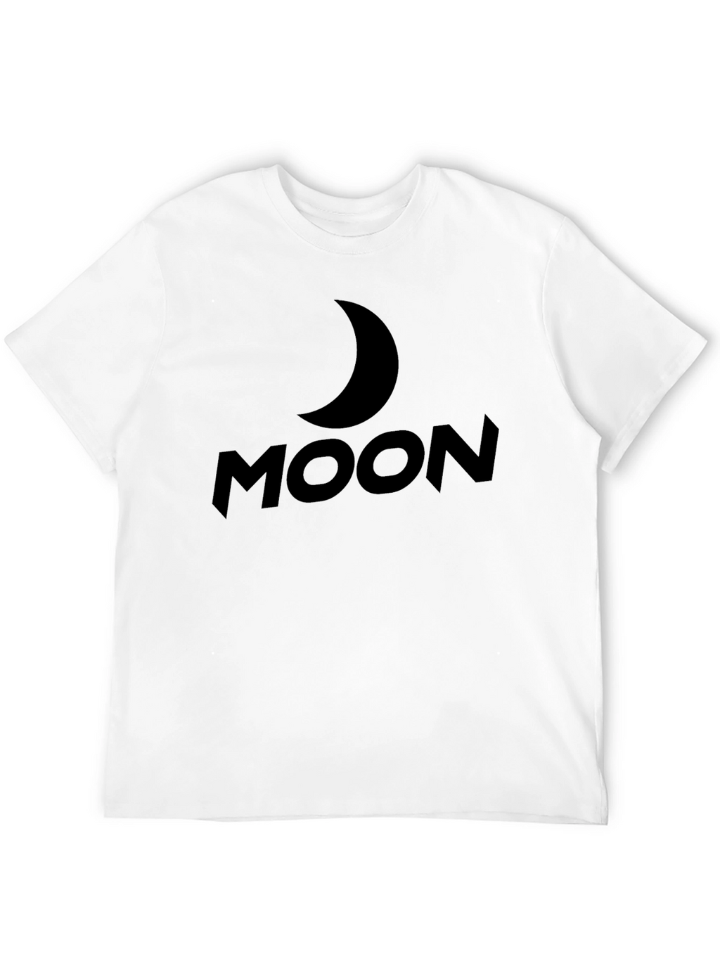 Moon Graphic T-Shirt - Black Casual