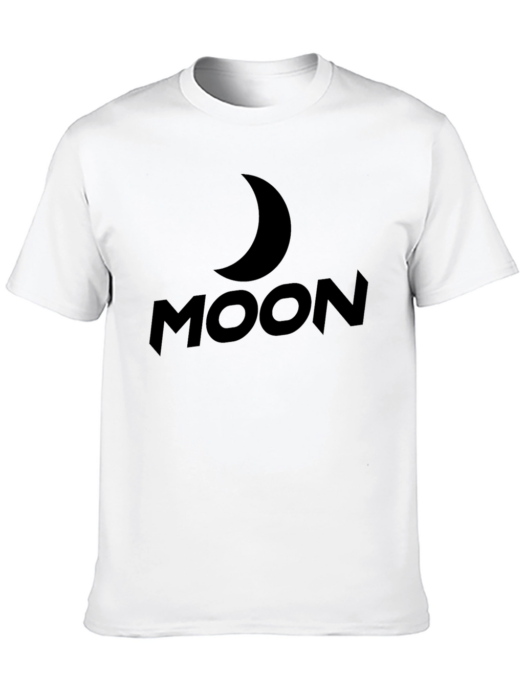 Moon Graphic T-Shirt - Black Casual
