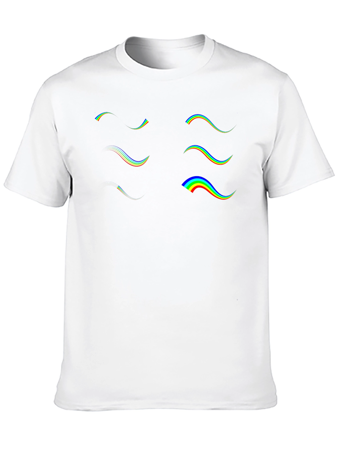 Retro Wave Graphic Tee - Black Cotton T-Shirt