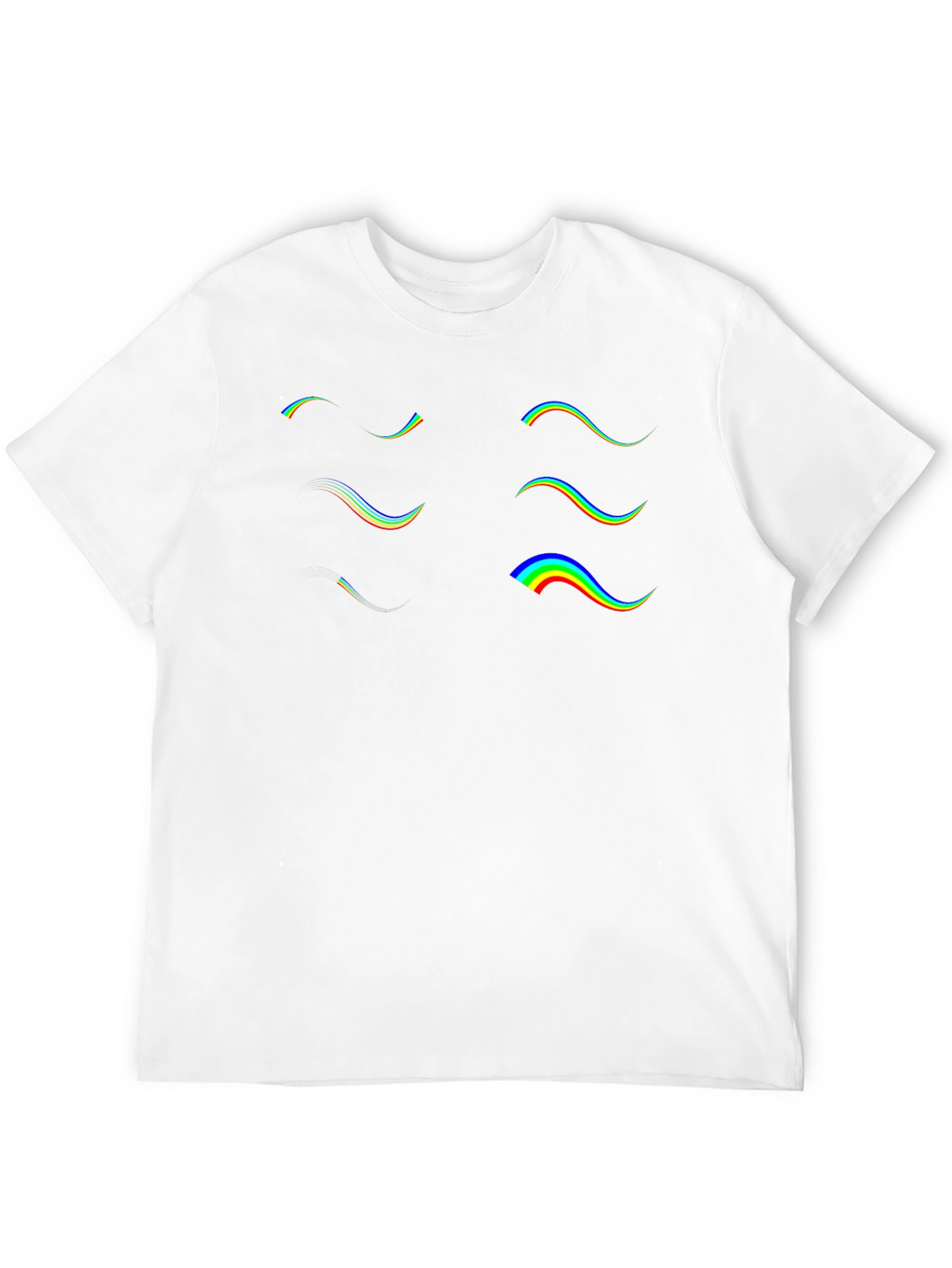 Retro Wave Graphic Tee - Black Cotton T-Shirt