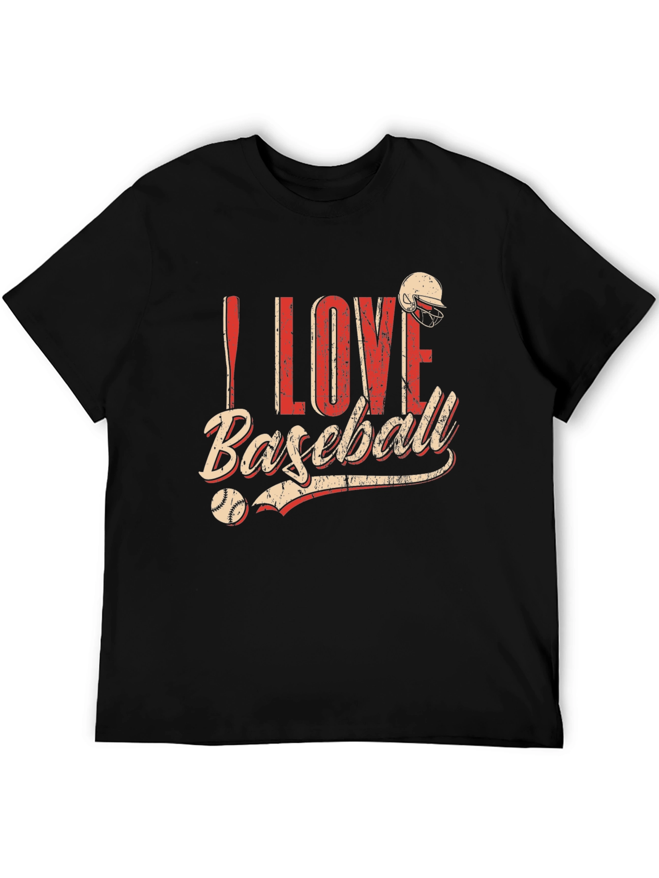 I Love Baseball Graphic T-Shirt