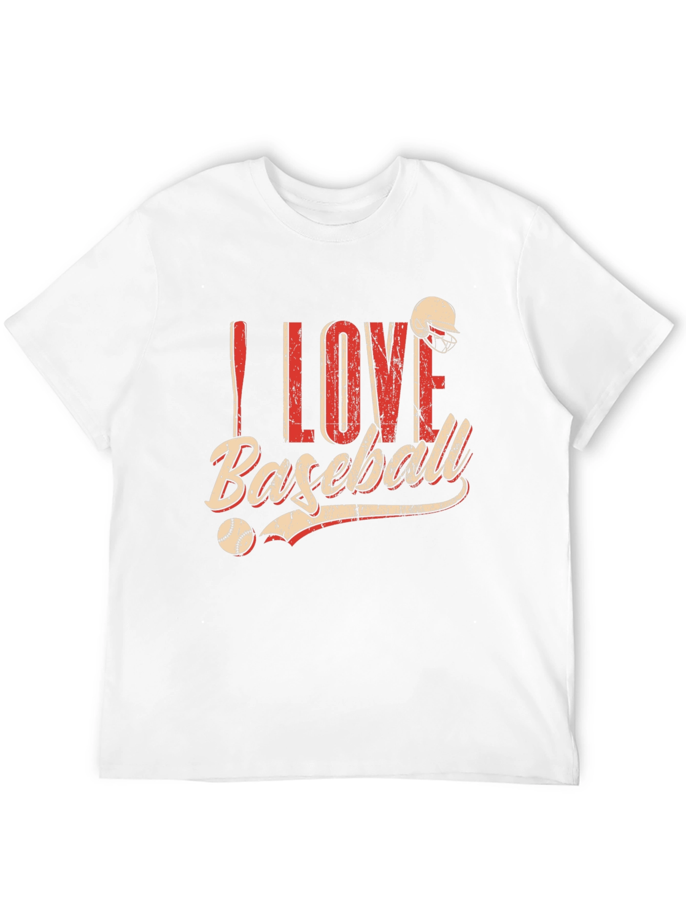 I Love Baseball Graphic T-Shirt