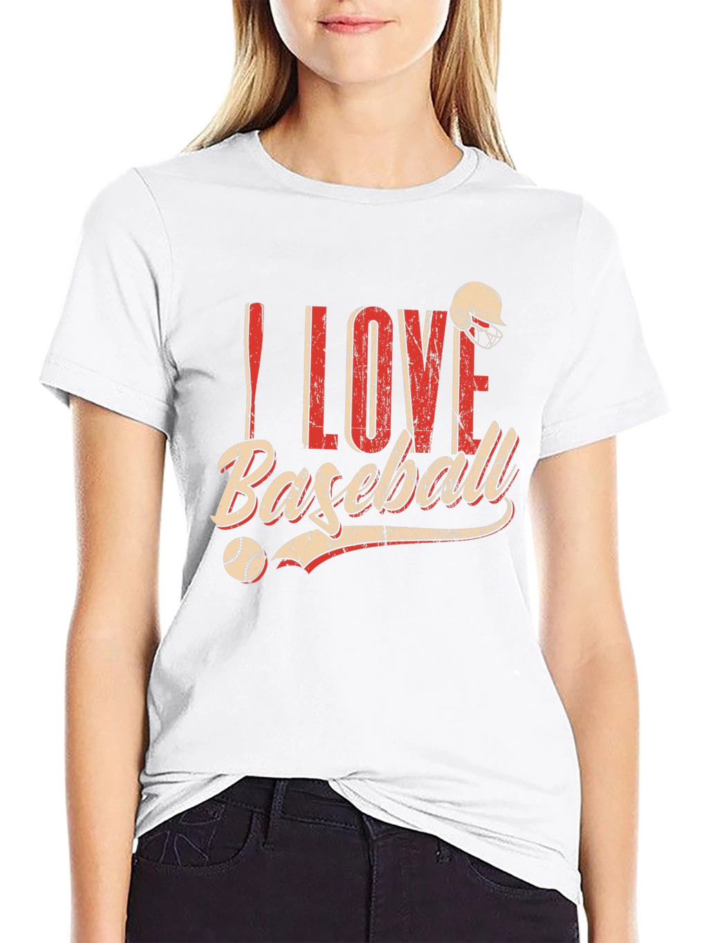 I Love Baseball Graphic T-Shirt