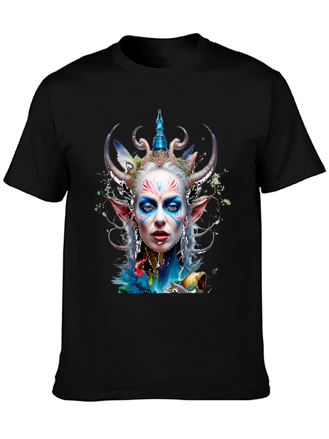 Fantasy Elf Queen Graphic Tee - Unique Design