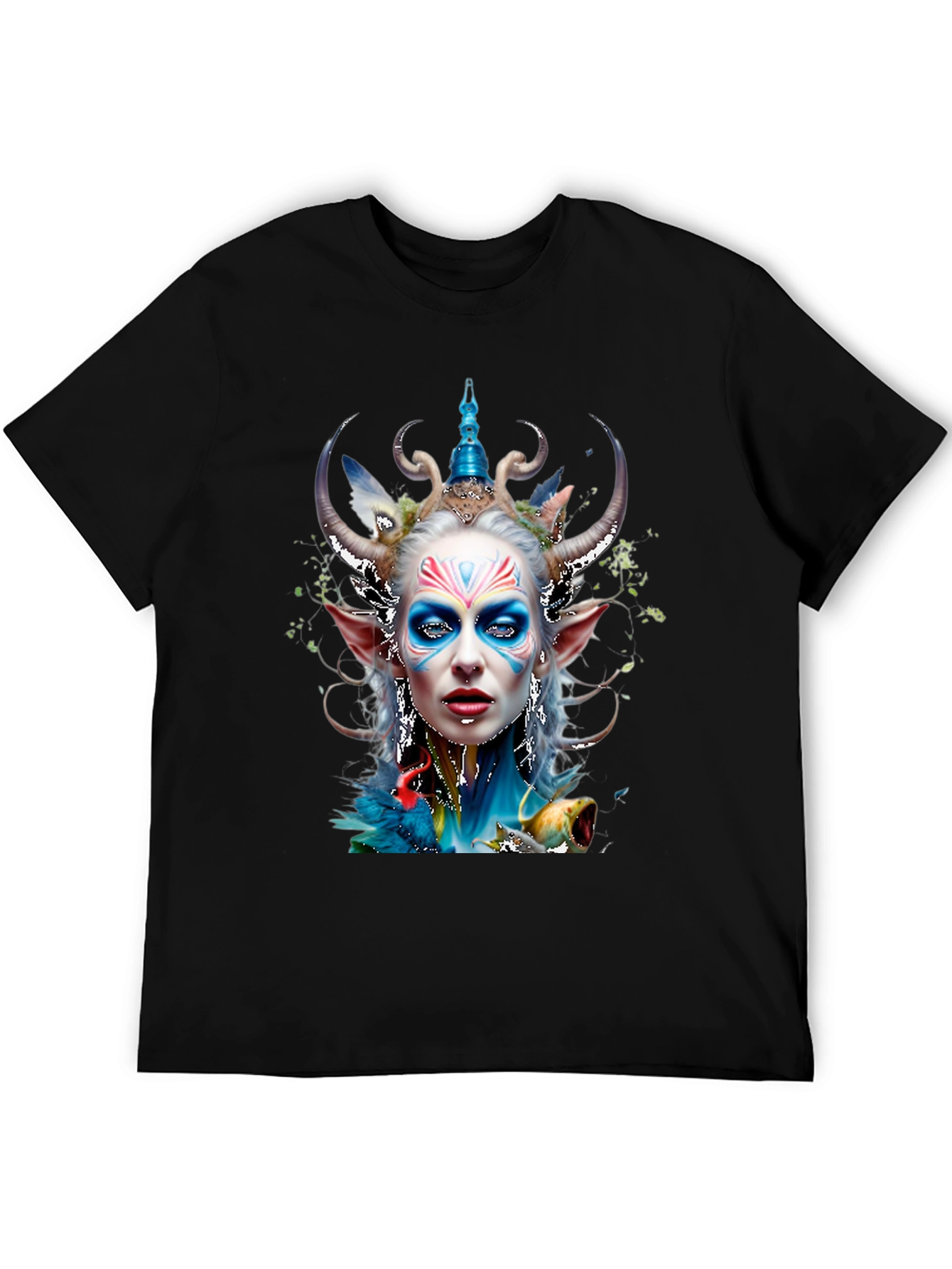 Fantasy Elf Queen Graphic Tee - Unique Design