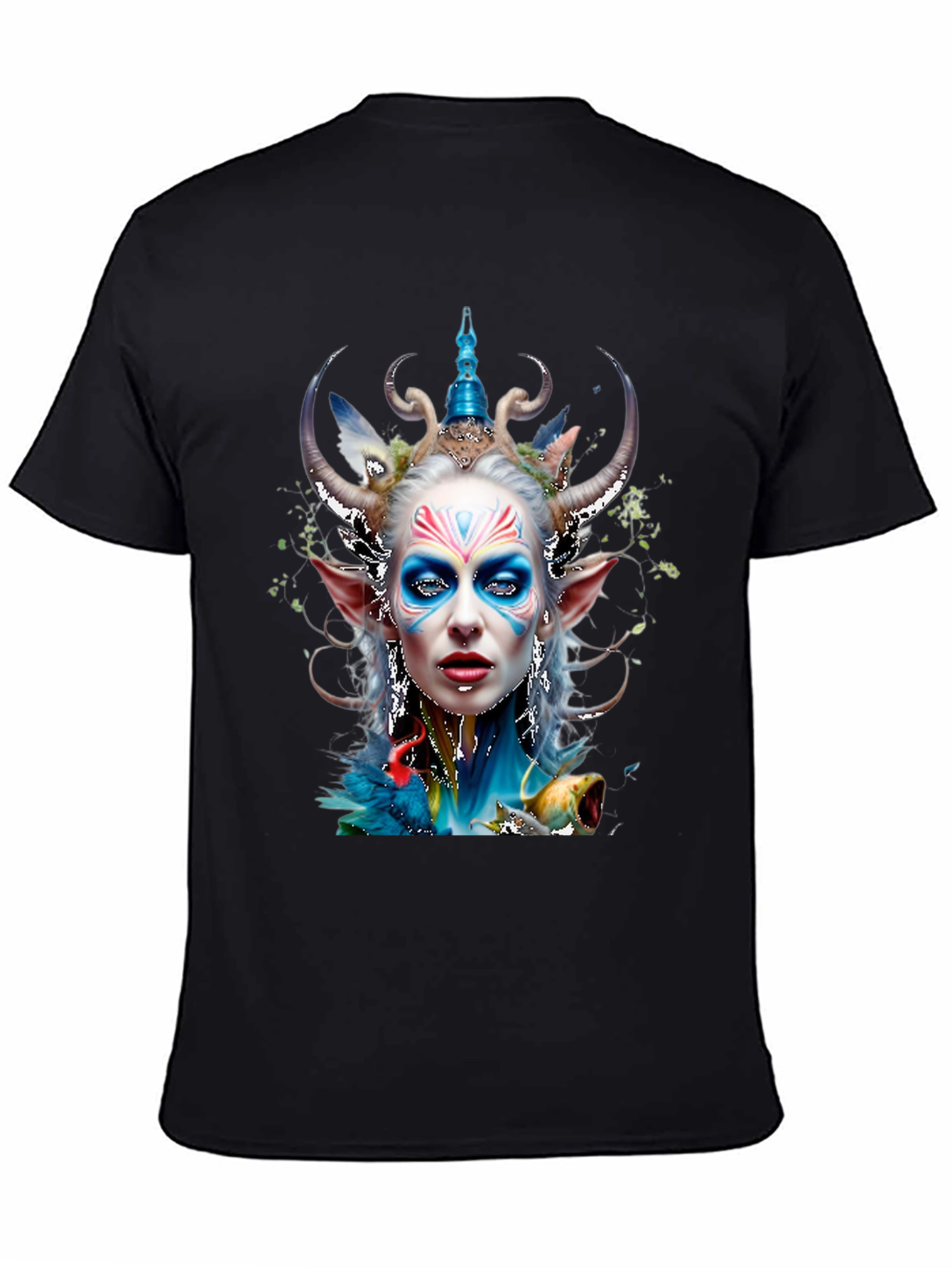 Fantasy Elf Queen Graphic Tee - Unique Design