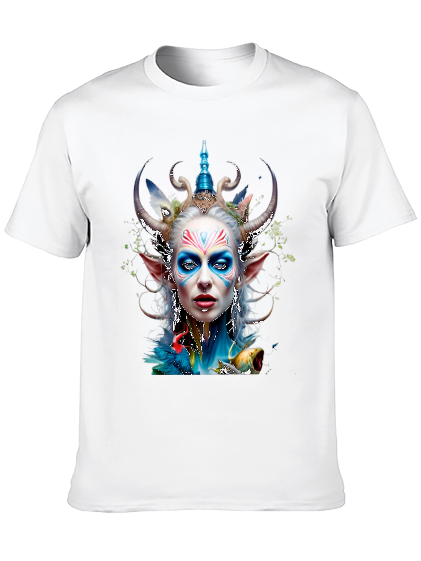 Fantasy Elf Queen Graphic Tee - Unique Design