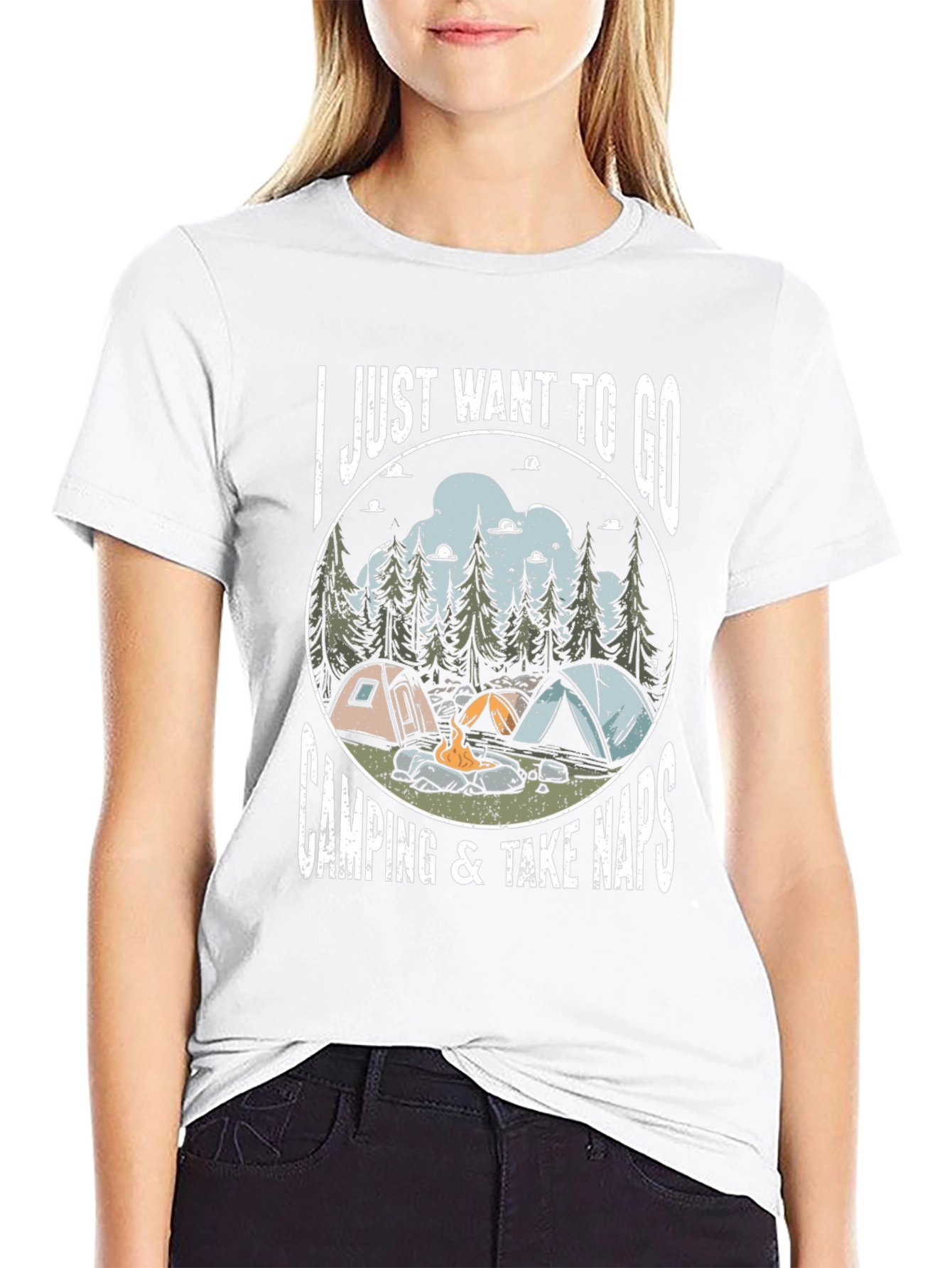 Camping & Naps Graphic Tee