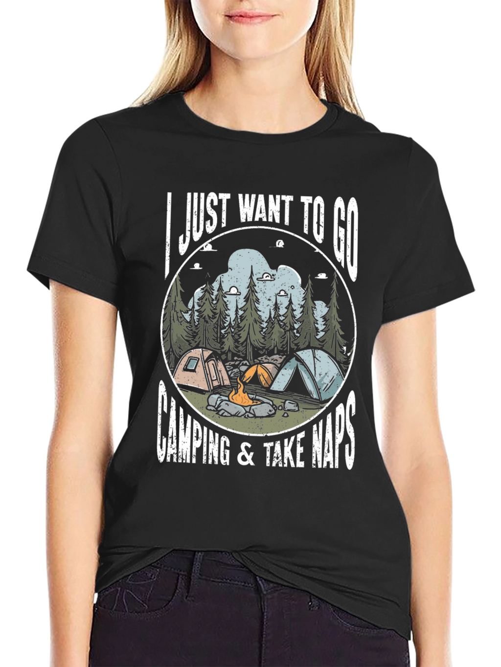 Camping & Naps Graphic Tee