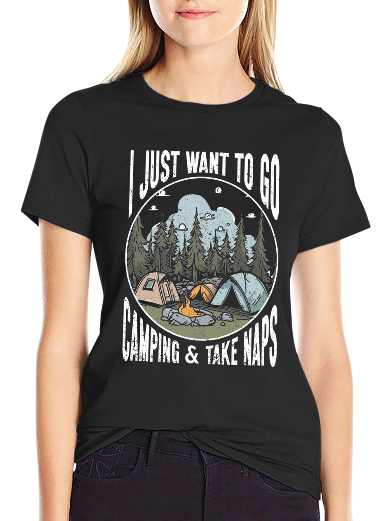 Camping & Naps Graphic Tee