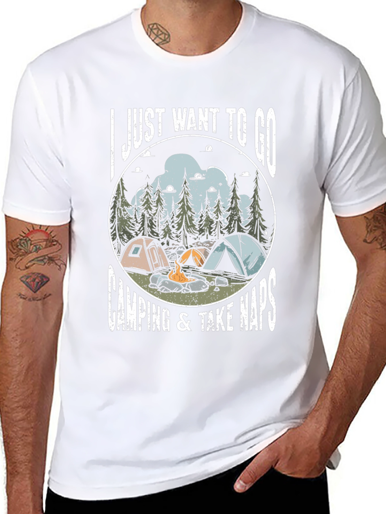 Camping & Naps Graphic Tee