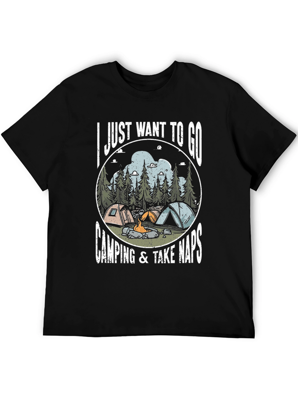 Camping & Naps Graphic Tee