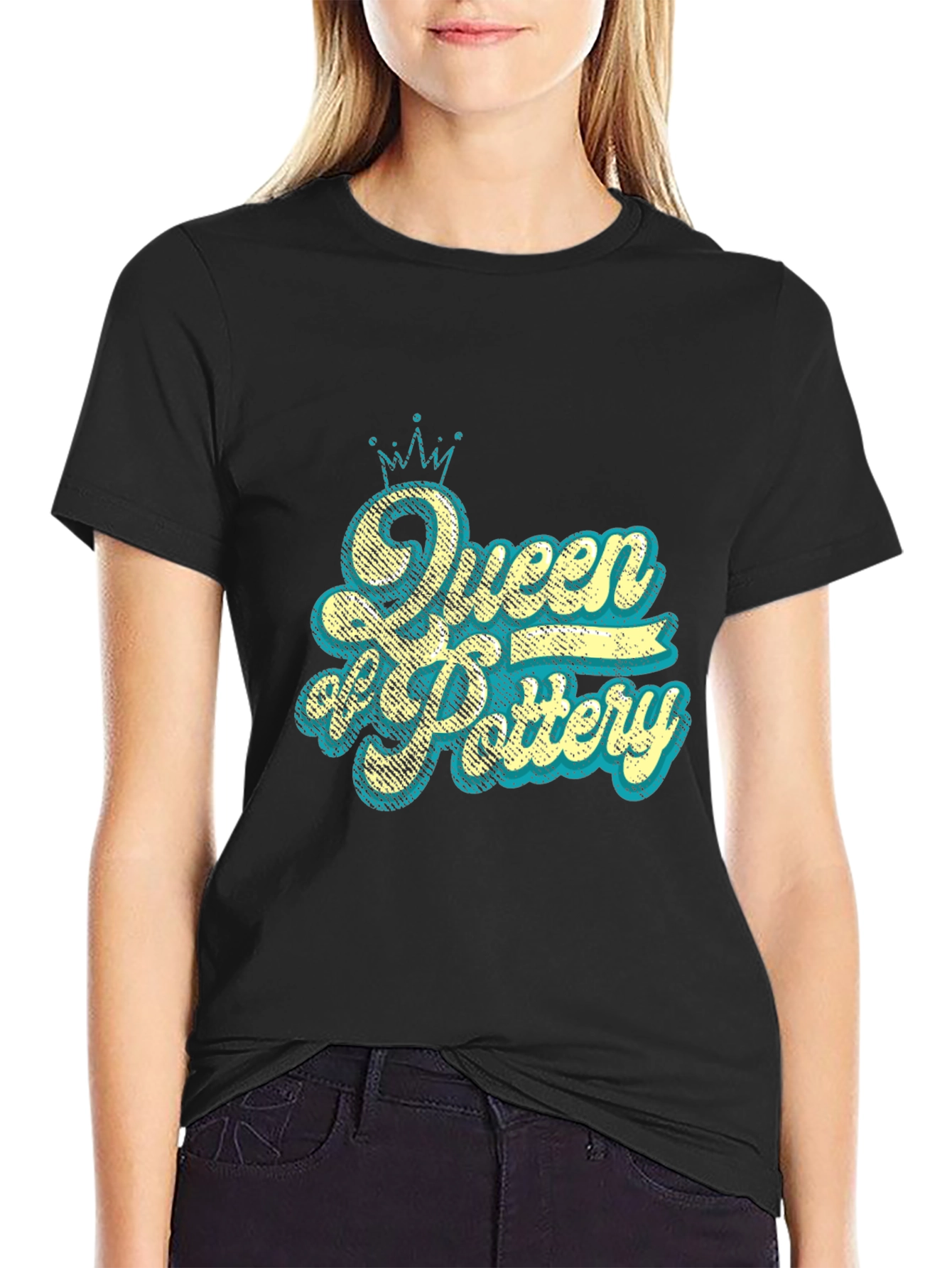 Queen of Pottery T-Shirt - Stylish Graphic Tee for Pottery Lovers