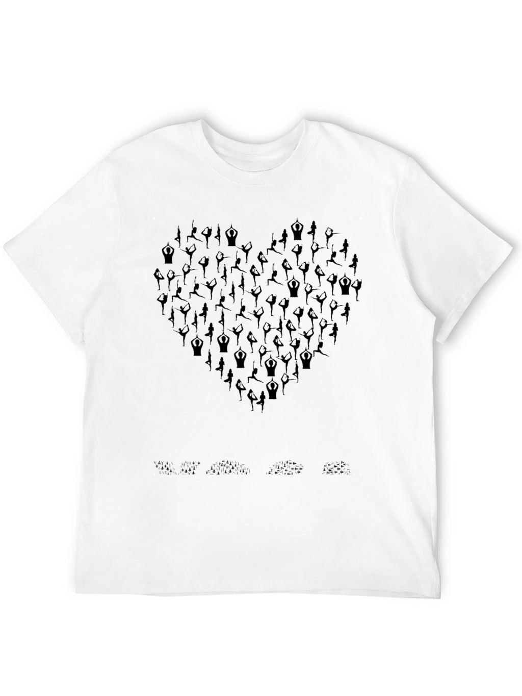 Yoga Pose Heart Graphic T-Shirt