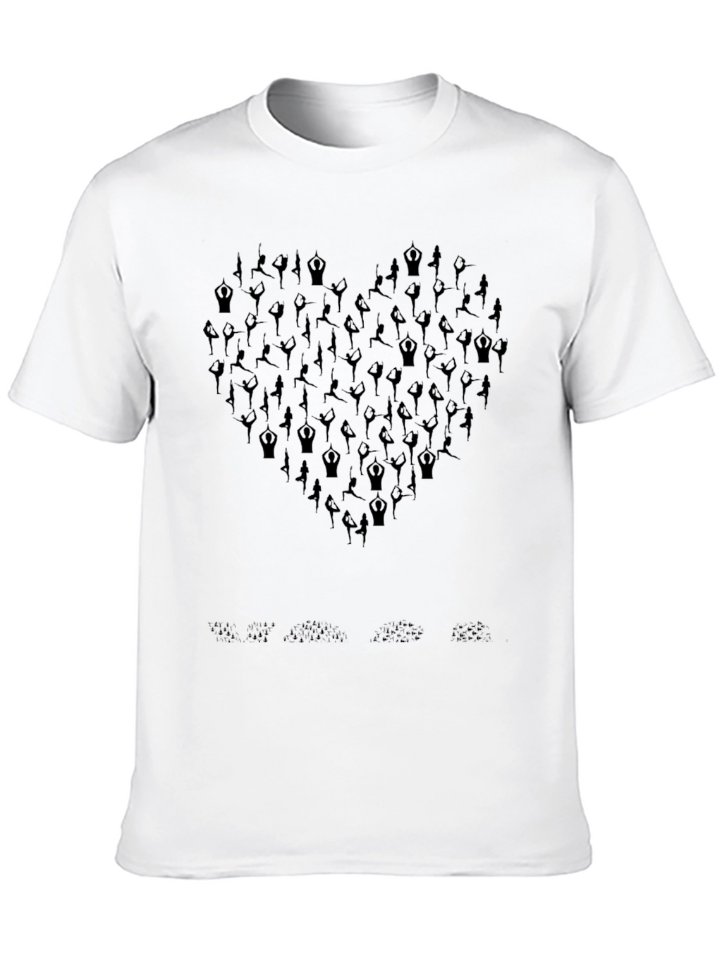 Yoga Pose Heart Graphic T-Shirt