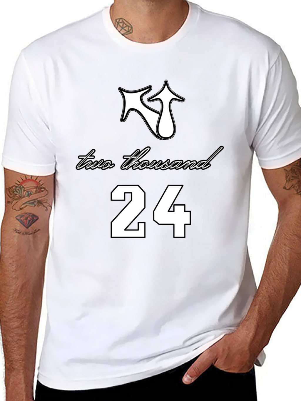 Two Thousand 24 T-Shirt - Black Tee