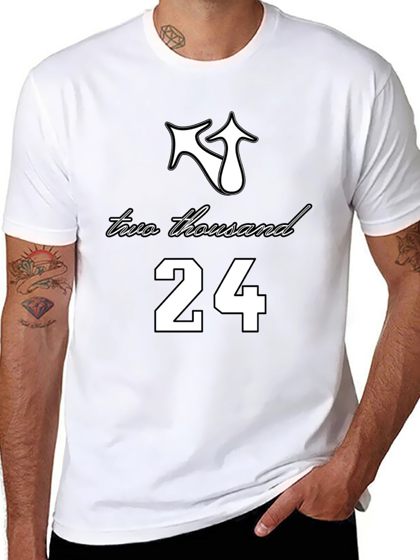 Two Thousand 24 T-Shirt - Black Tee