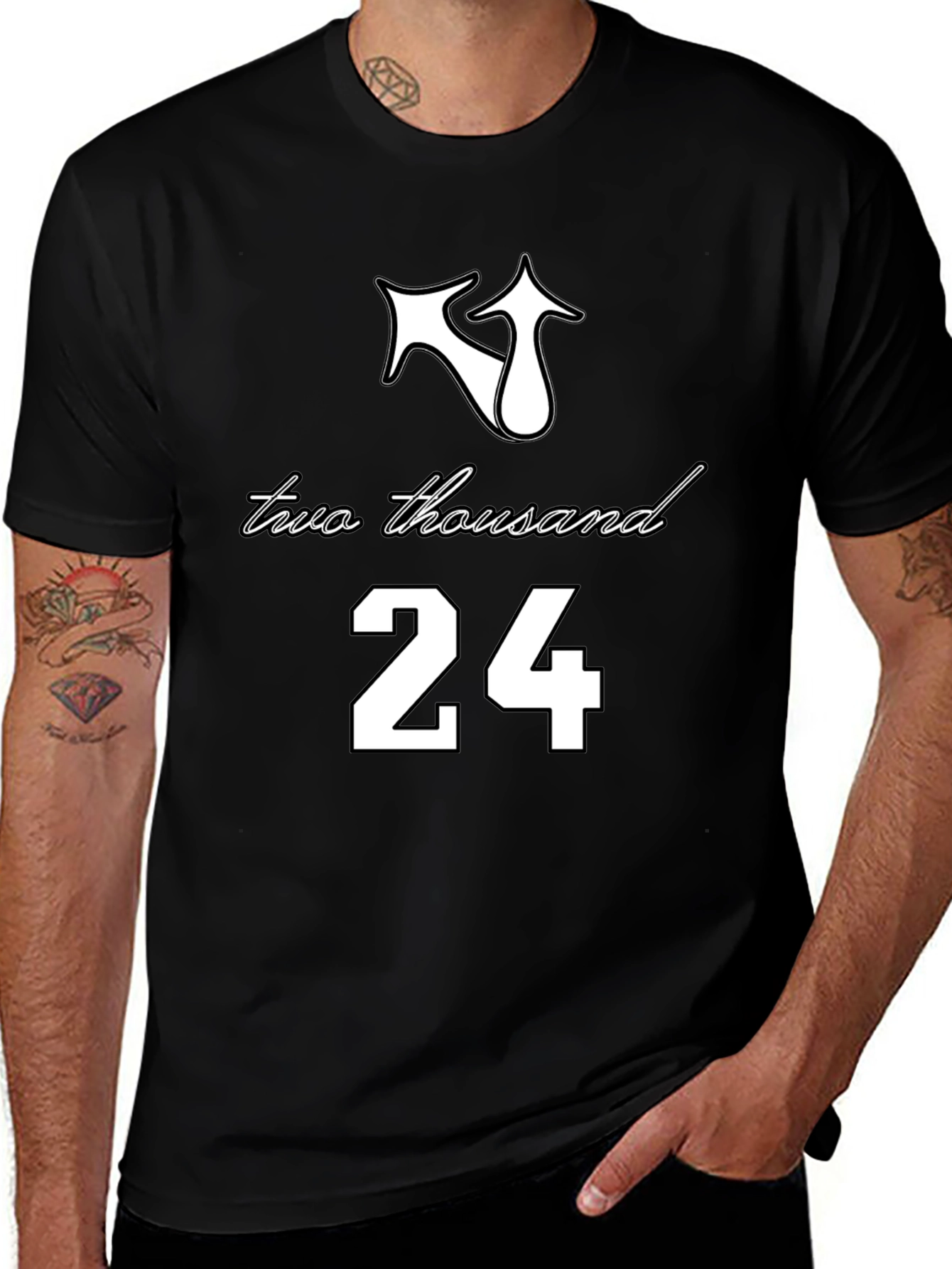 Two Thousand 24 T-Shirt - Black Tee