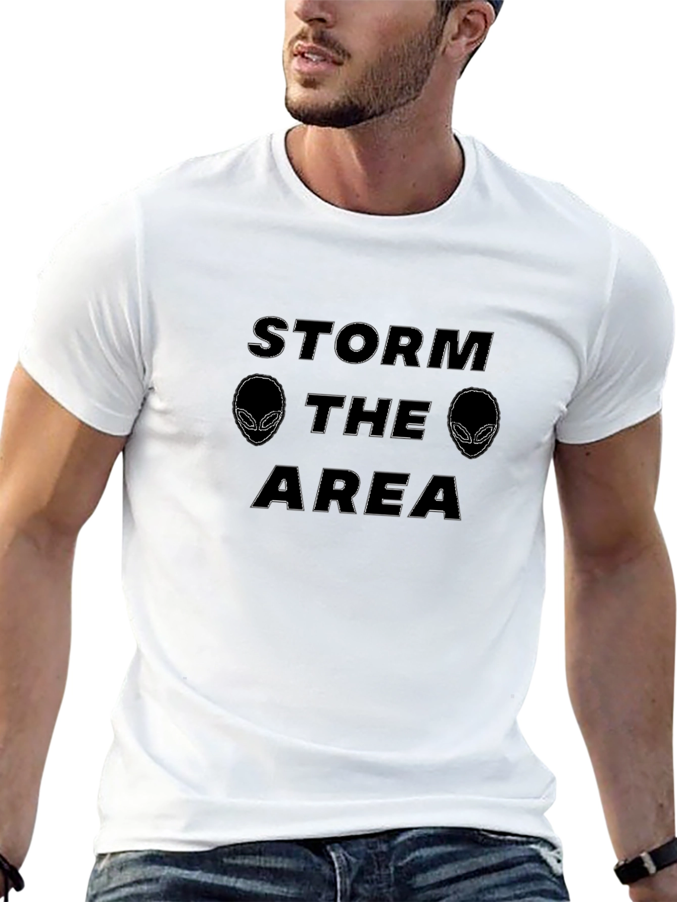 Storm the Area Alien Graphic T-Shirt