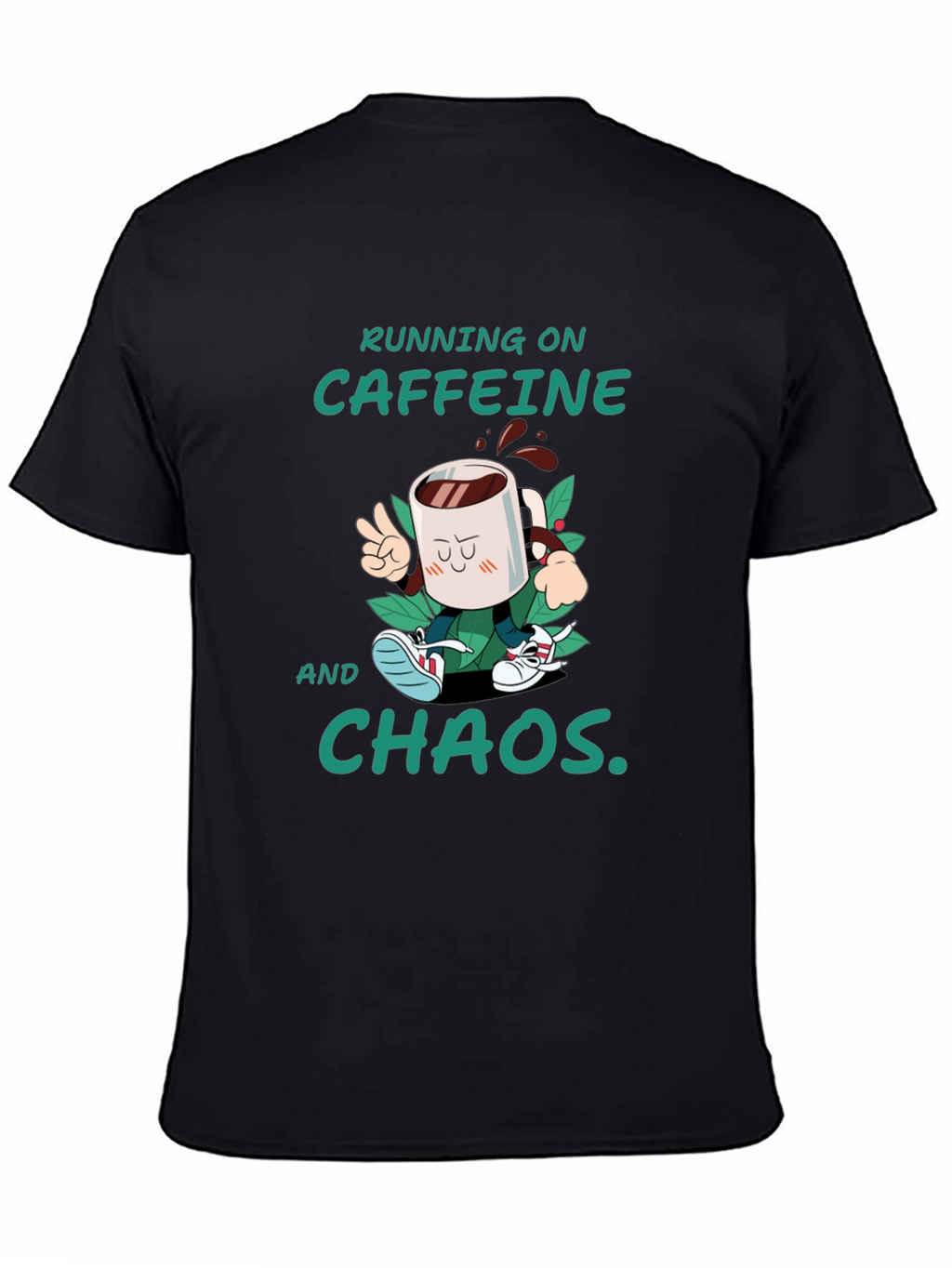 Caffeine & Chaos T-Shirt - Funny Graphic Tee