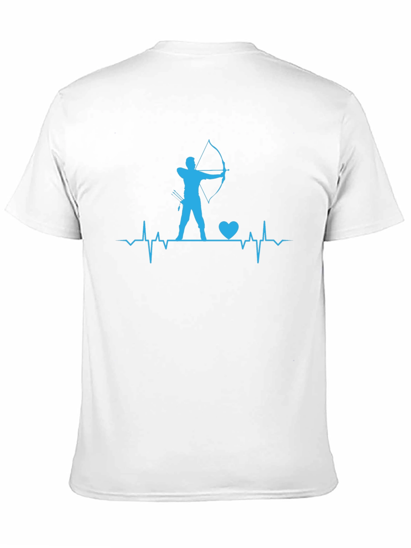 Archery Heartbeat T-Shirt - Bow and Arrow Design