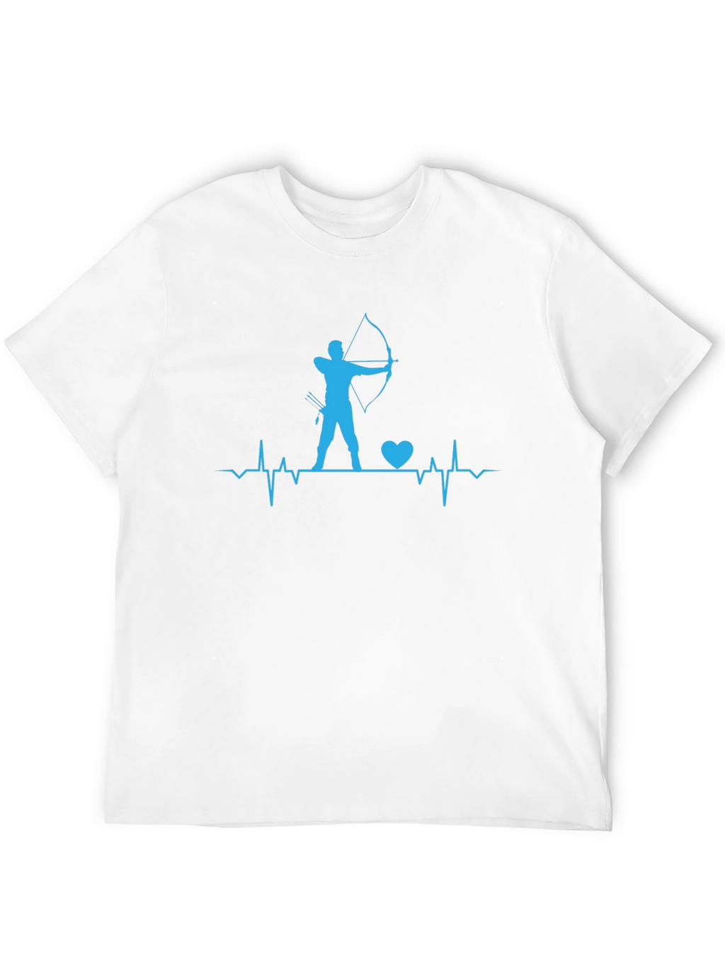 Archery Heartbeat T-Shirt - Bow and Arrow Design