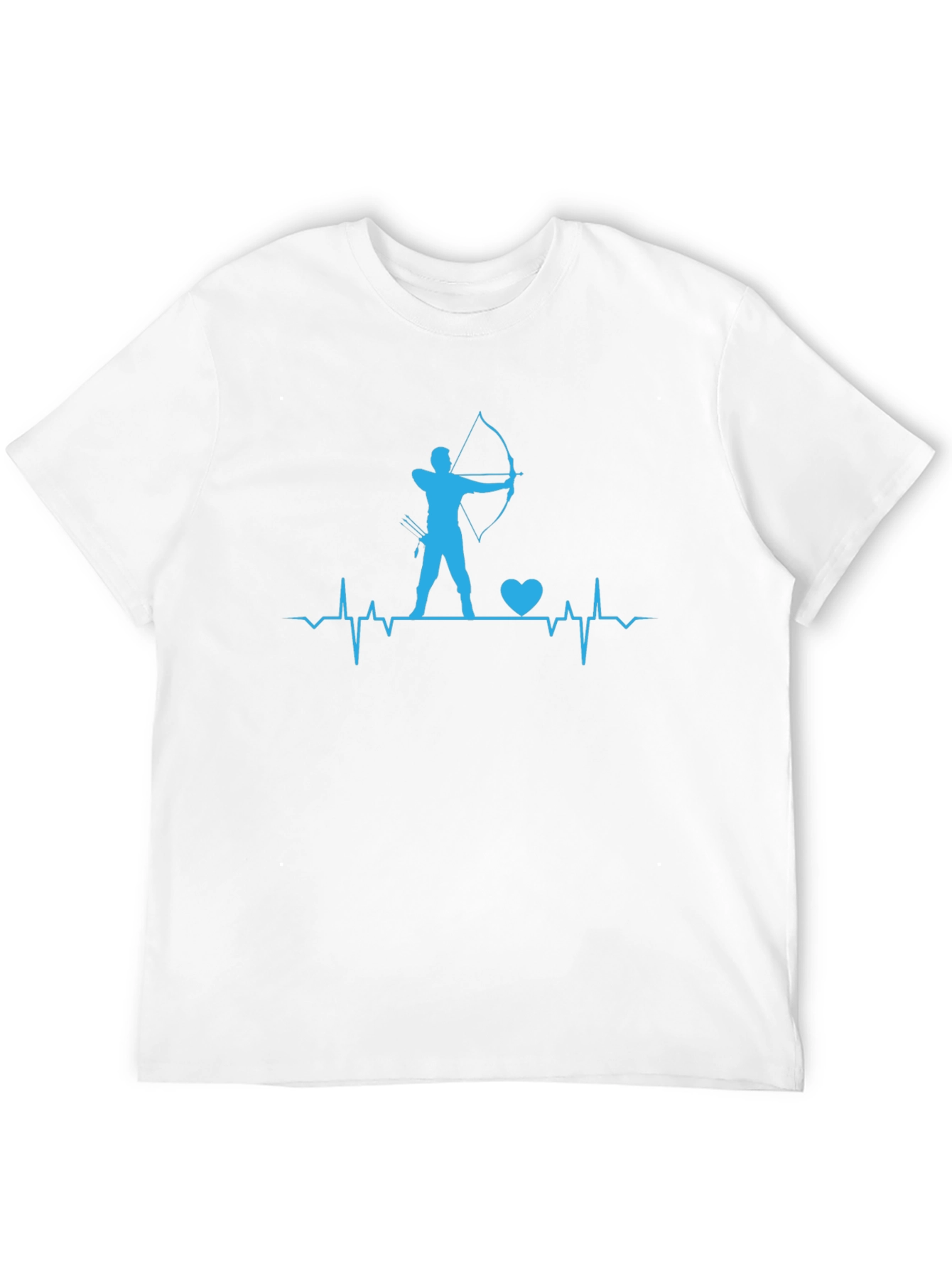 Archery Heartbeat T-Shirt - Bow and Arrow Design
