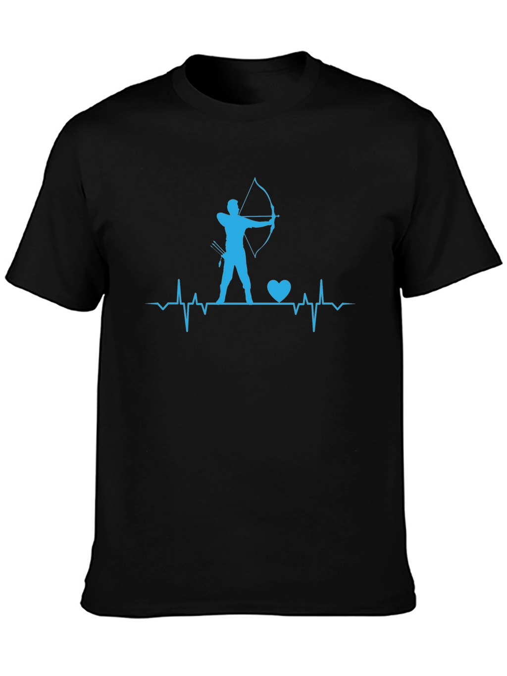 Archery Heartbeat T-Shirt - Bow and Arrow Design