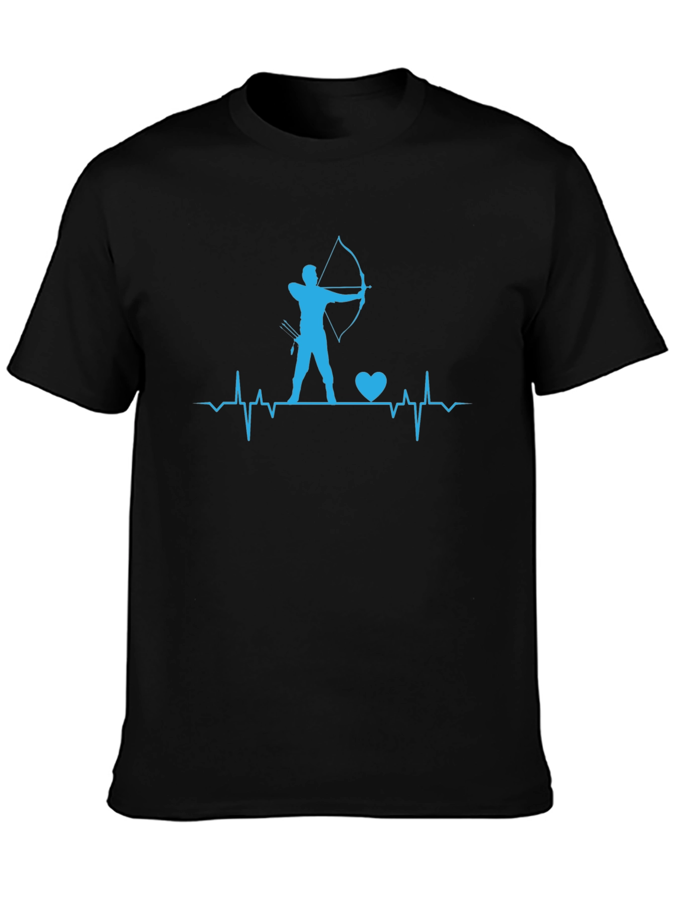 Archery Heartbeat T-Shirt - Bow and Arrow Design