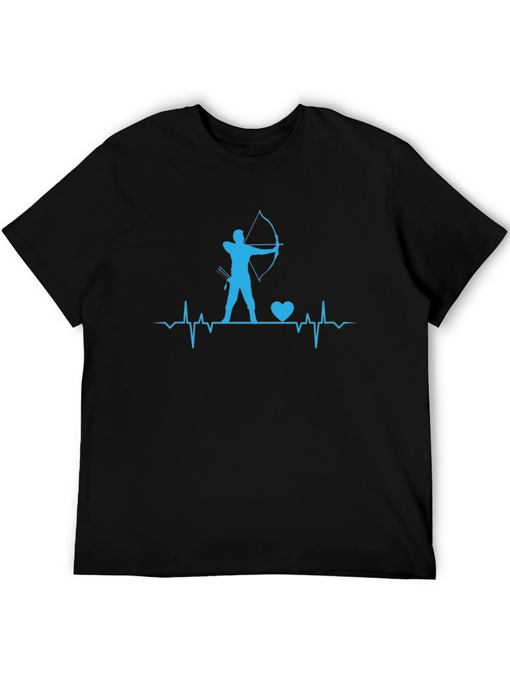 Archery Heartbeat T-Shirt - Bow and Arrow Design