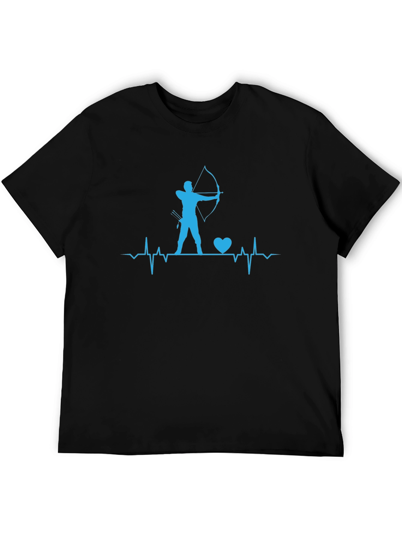 Archery Heartbeat T-Shirt - Bow and Arrow Design