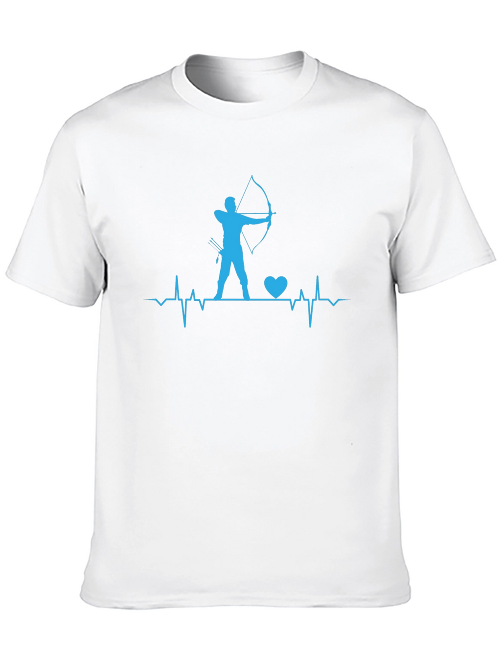 Archery Heartbeat T-Shirt - Bow and Arrow Design
