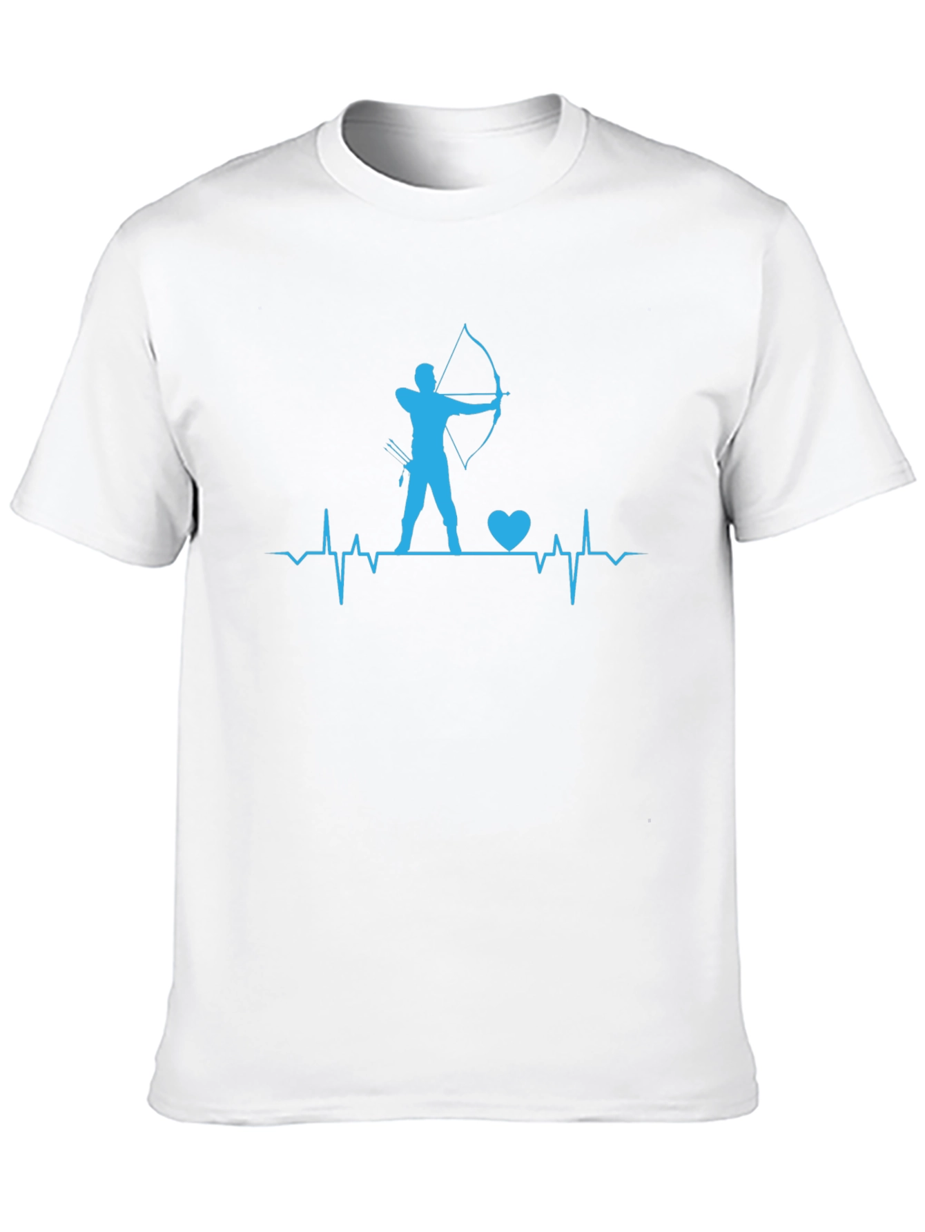 Archery Heartbeat T-Shirt - Bow and Arrow Design