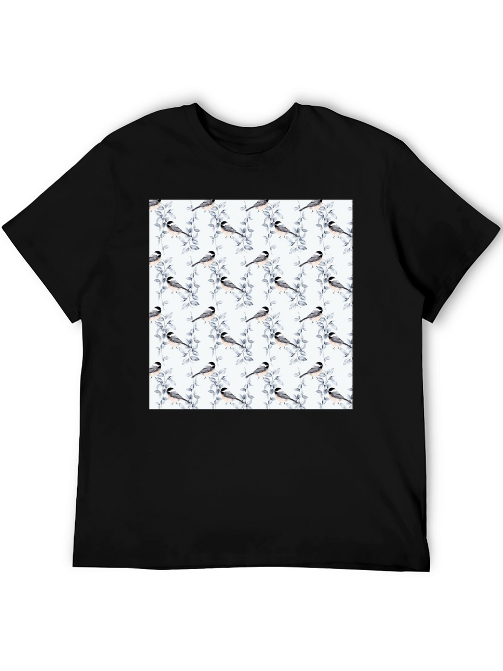 Bird & Branch Print Tee - Casual Style