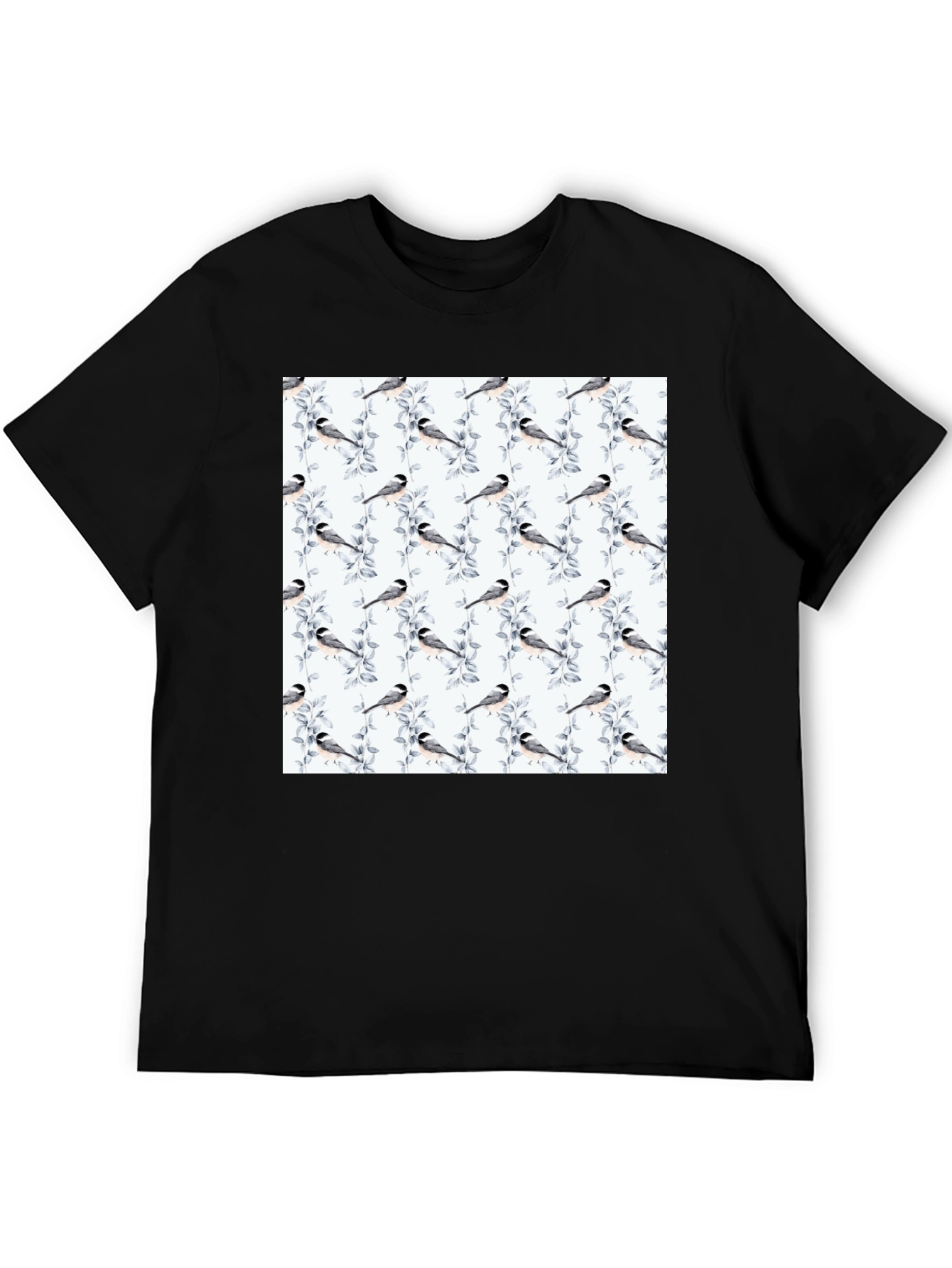 Bird & Branch Print Tee - Casual Style