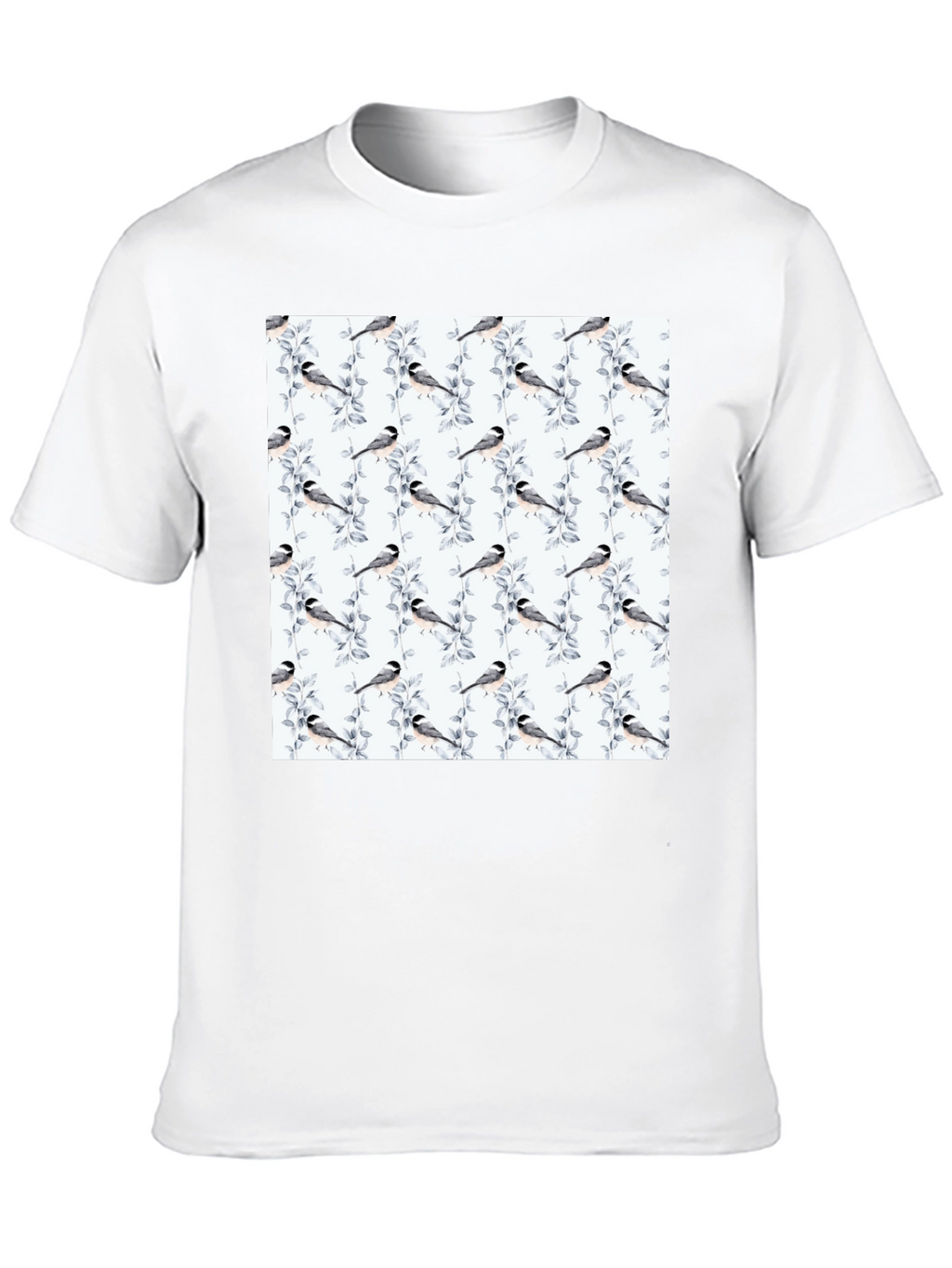 Bird & Branch Print Tee - Casual Style