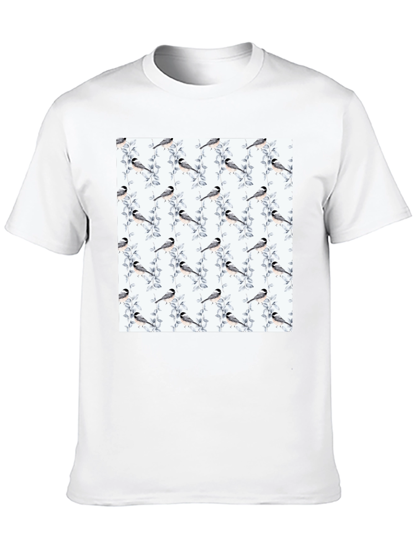Bird & Branch Print Tee - Casual Style