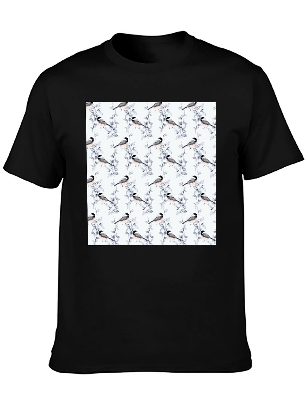 Bird & Branch Print Tee - Casual Style