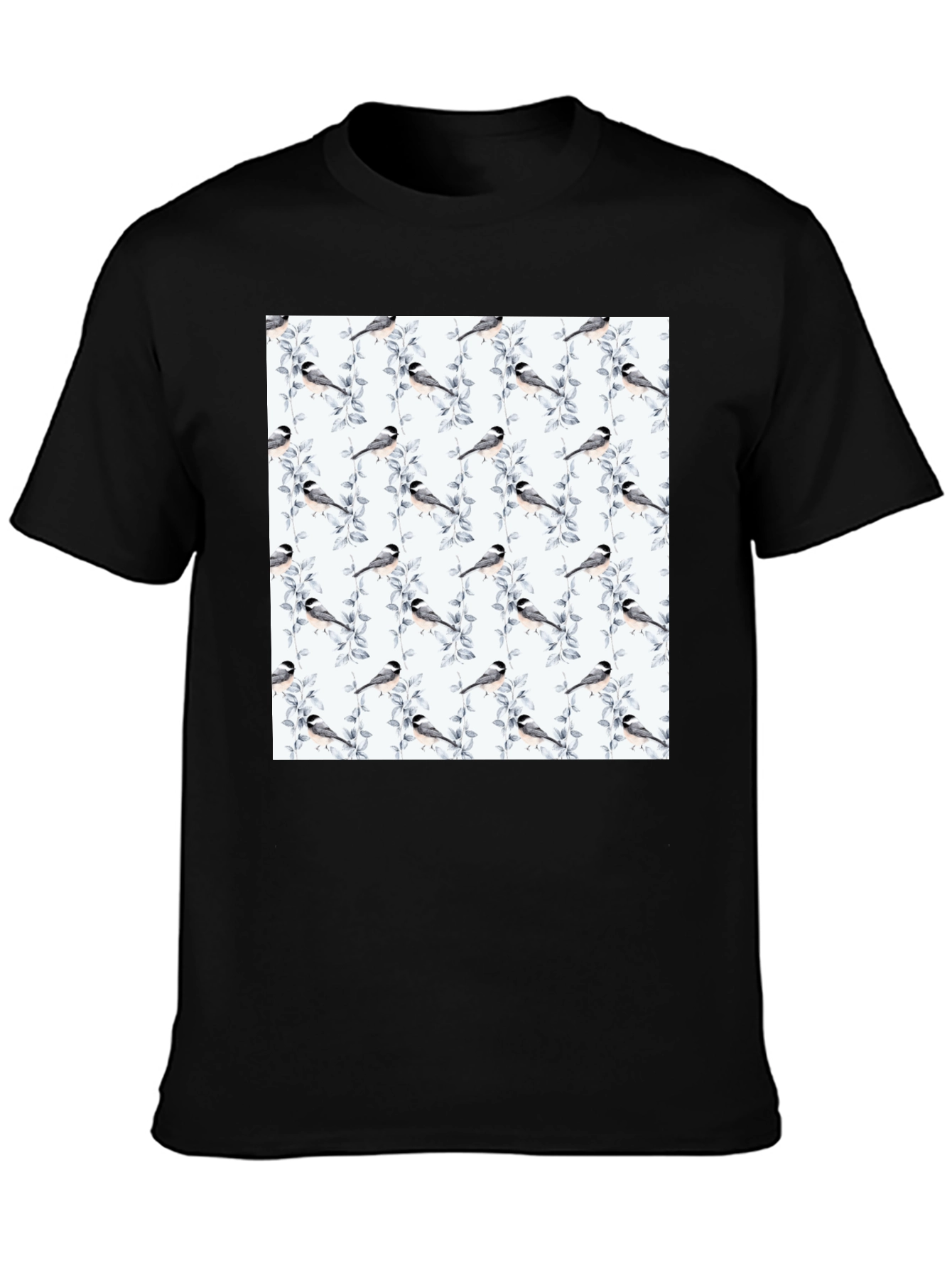 Bird & Branch Print Tee - Casual Style