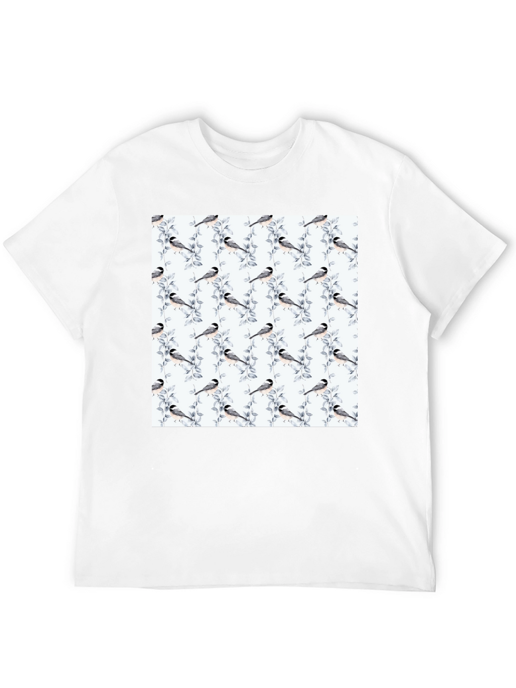 Bird & Branch Print Tee - Casual Style