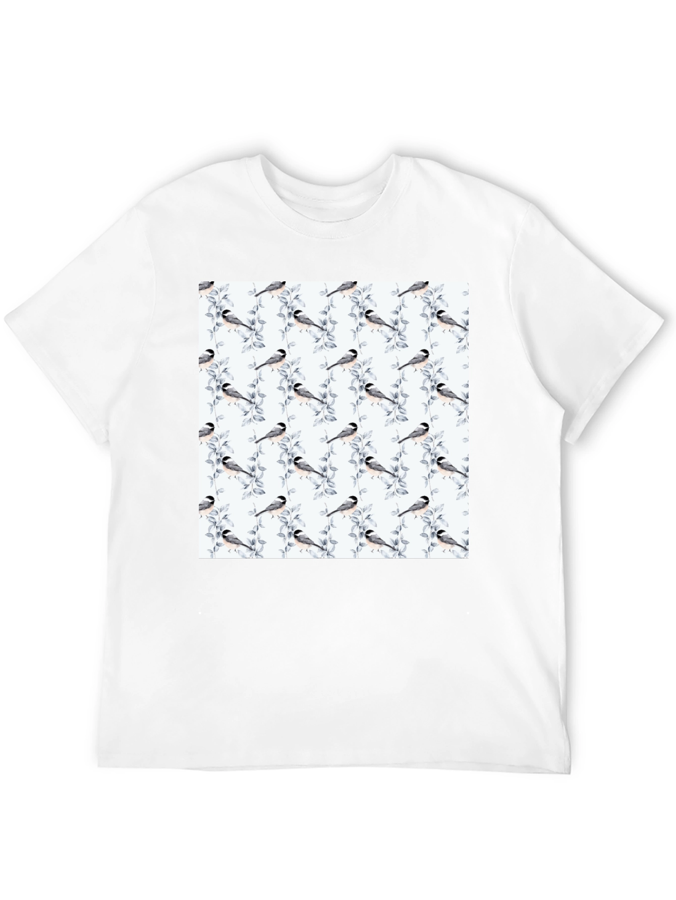 Bird & Branch Print Tee - Casual Style