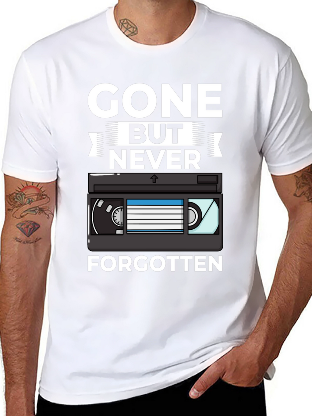 Gone But Never Forgotten Retro VHS T-Shirt